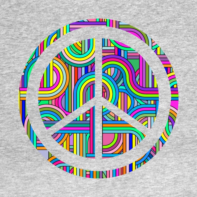 Abstract peace sign by AlondraHanley